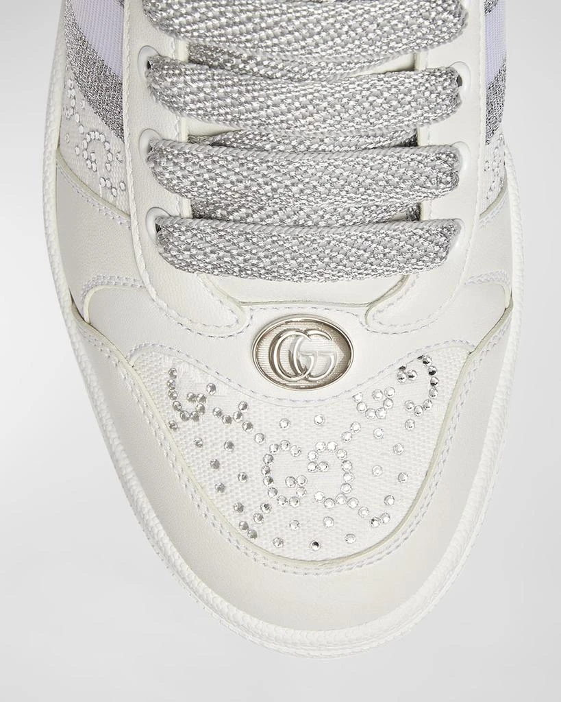Gucci Crystal GG Web Low-Top Sneakers 4
