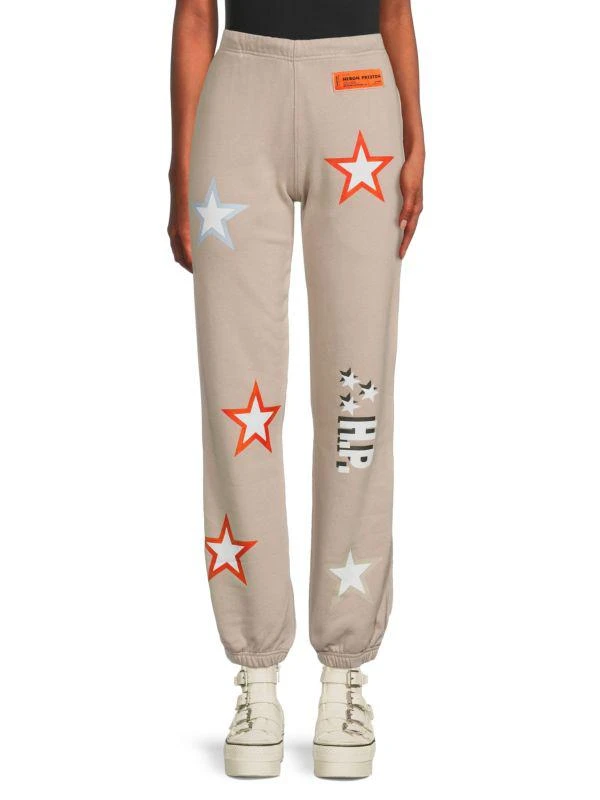 Heron Preston Star Print Sweatpants 1