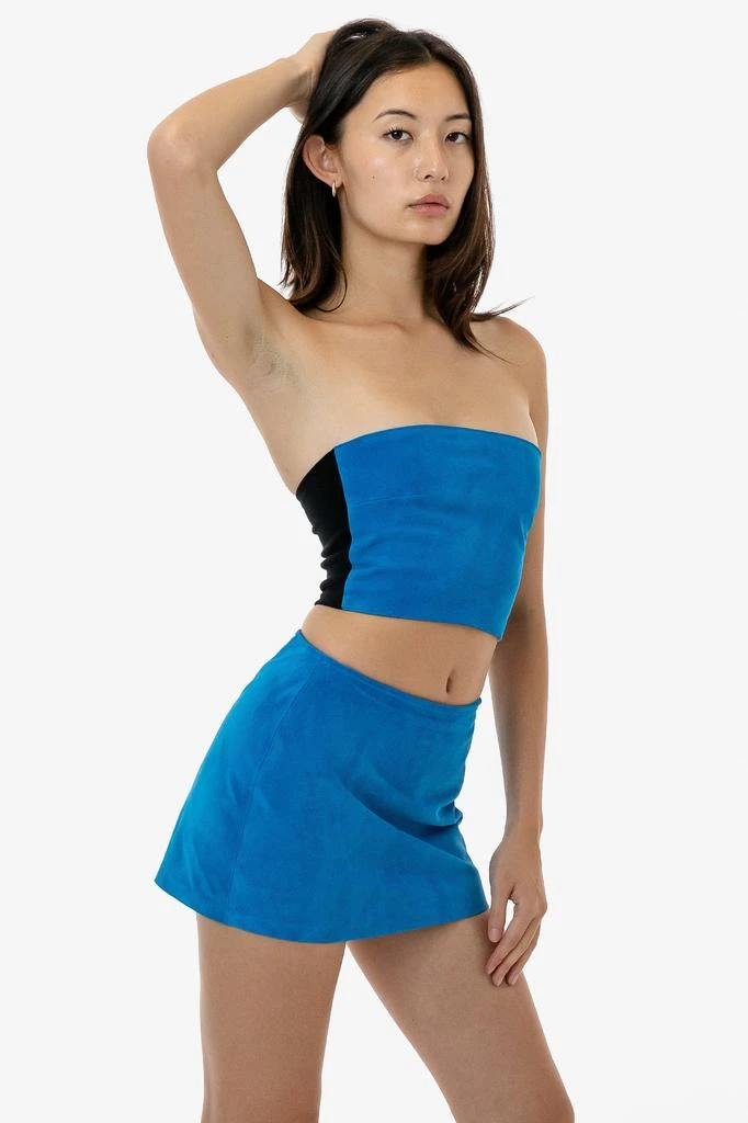 Los Angeles Apparel RLH767 - 2 Tone Suede Ottoman Tube Top 3