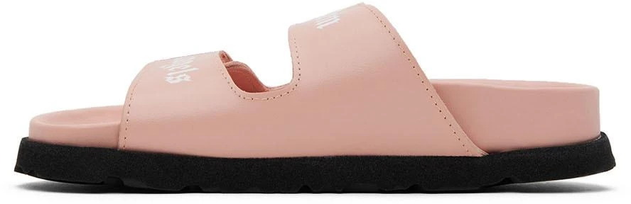 Palm Angels Kids Pink Logo Slides 3