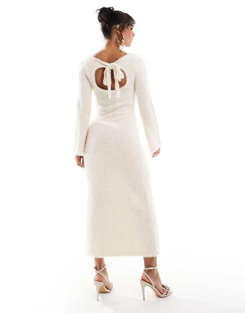 Shop Pretty Lavish button fluffy knit midaxi dress in cream on Sale at  BeyondStyle  Get 16% Off Pretty Lavish button fluffy knit midaxi dress in  cream with Limited-Time Flash Deals, Exclusive