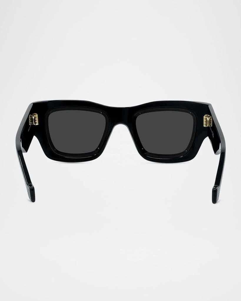 Loewe Men's Signature Acetate Rectangle Sunglasses 5
