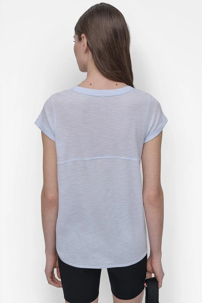 DKNY SLUB WAFFLE-KNIT TEE 2