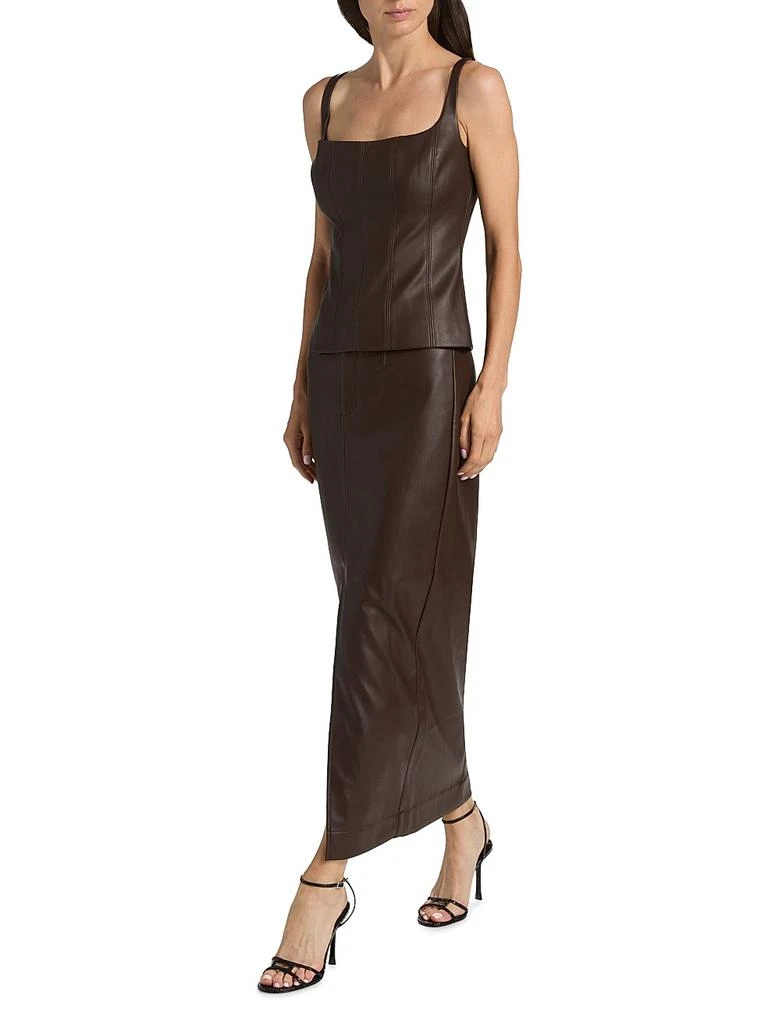 toccin leather dress Toccin Lydia Short Sleeve Faux Leather Dress - Jet - 58% Off