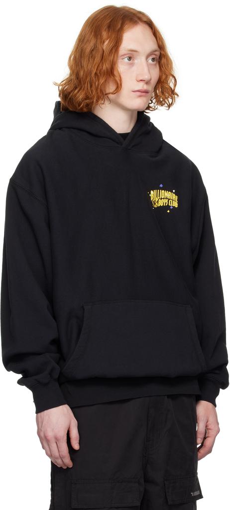 Billionaire Boys Club Black Oversized Arch Logo Popover Hoodie