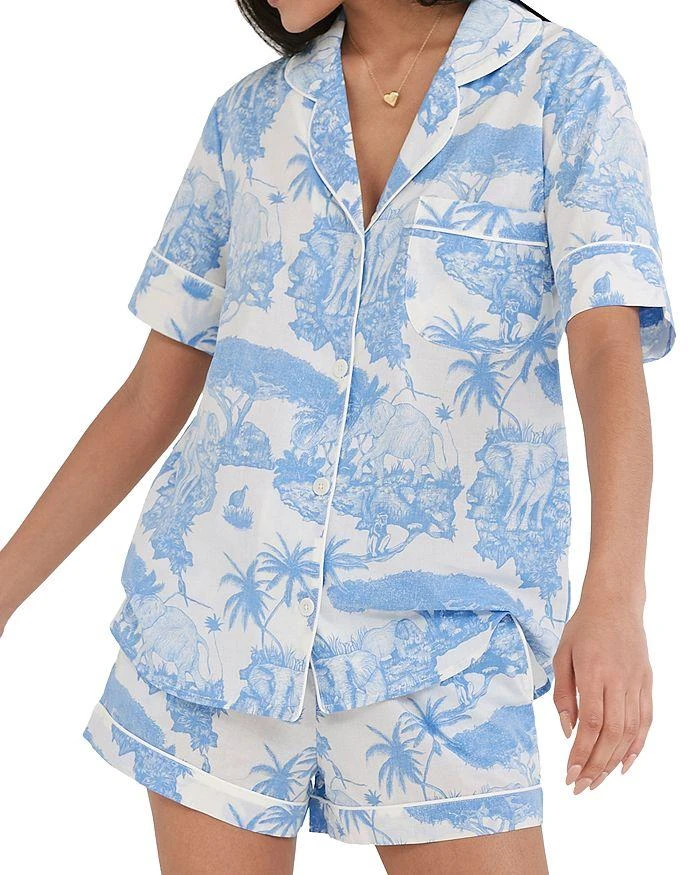 Desmond & Dempsey Loxodonta Short Pajama Set 4