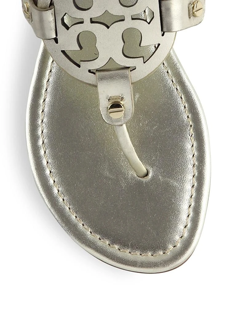 Tory Burch Miller Metallic Leather Thong Sandals 4