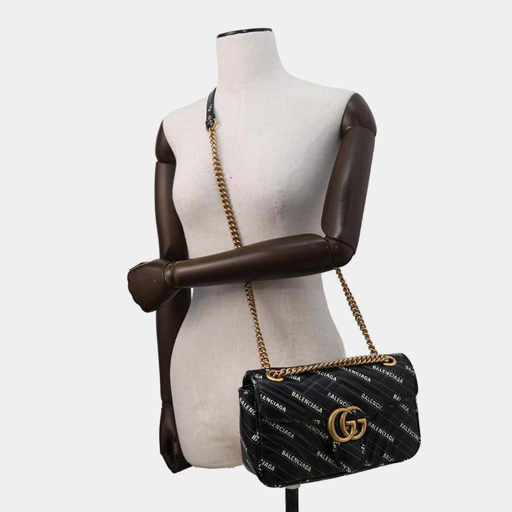 Gucci Gucci Black Leather The Hacker Project GG Marmont Shoulder Bag 2