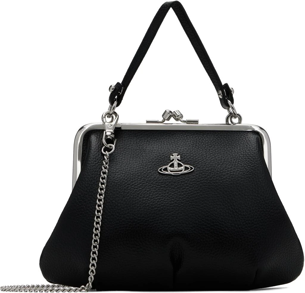 Vivienne Westwood Black Granny Frame Bag 1