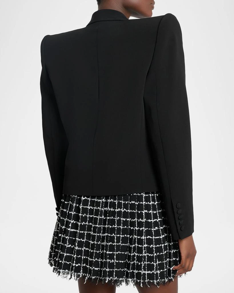 Balmain Spencer Jeweled Strong-Shoulder Oversized Blazer 3