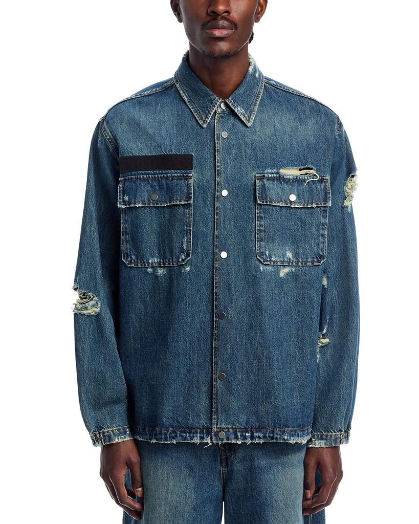 Helmut Lang Distressed Denim Uniform Shirt 3