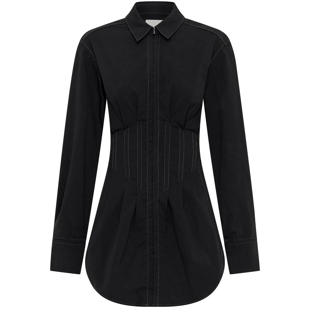 Dion Lee Tuxedo corset shirt dress 1
