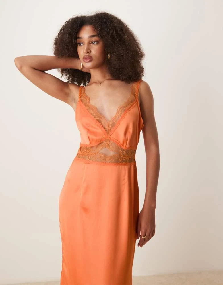 Never Fully Dressed Mimi slip midaxi dress in orange – On Sale Now with Up  to 70% Off