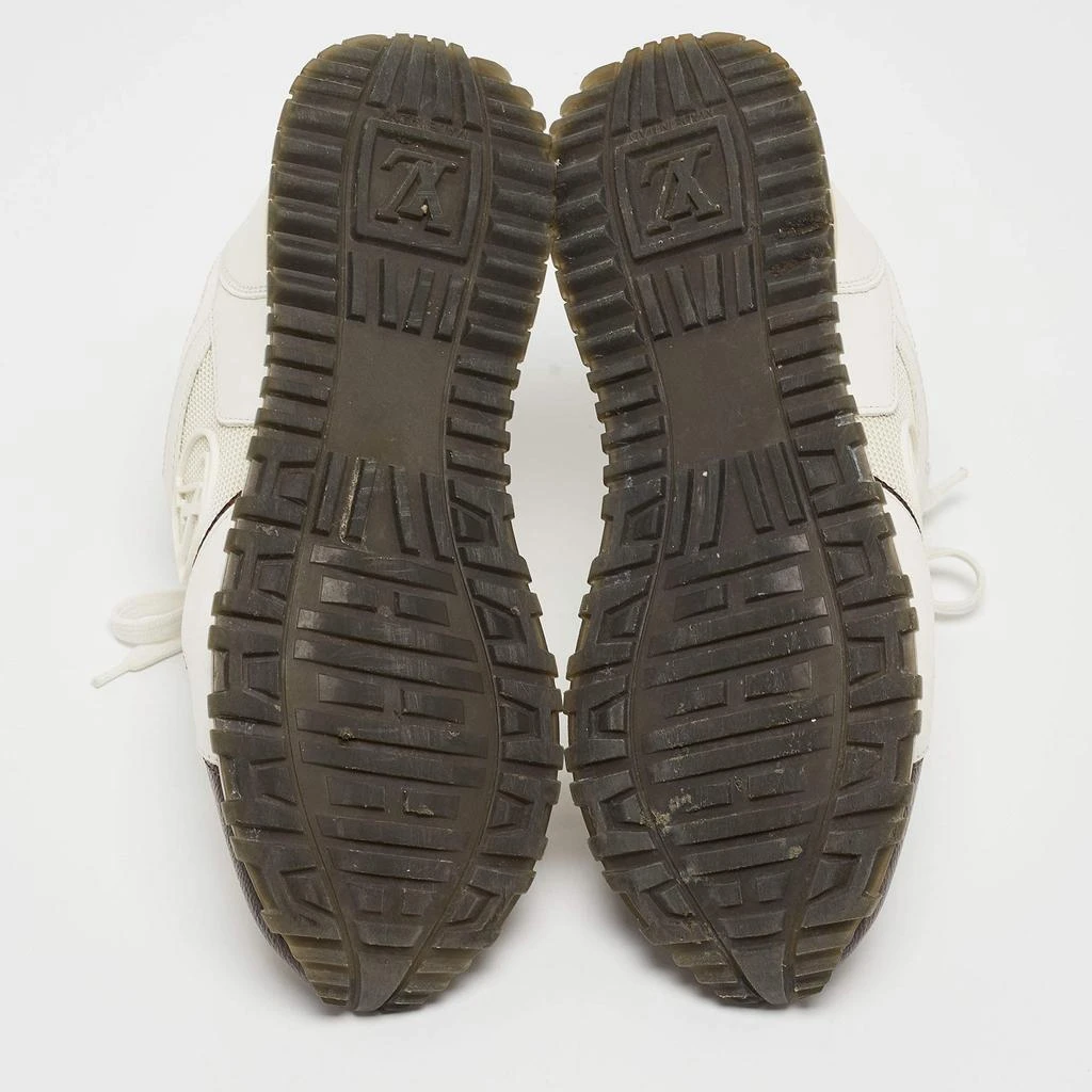 Louis Vuitton Louis Vuitton White/Monogram Canvas and Leather Run Away  Sneakers Size 36 6