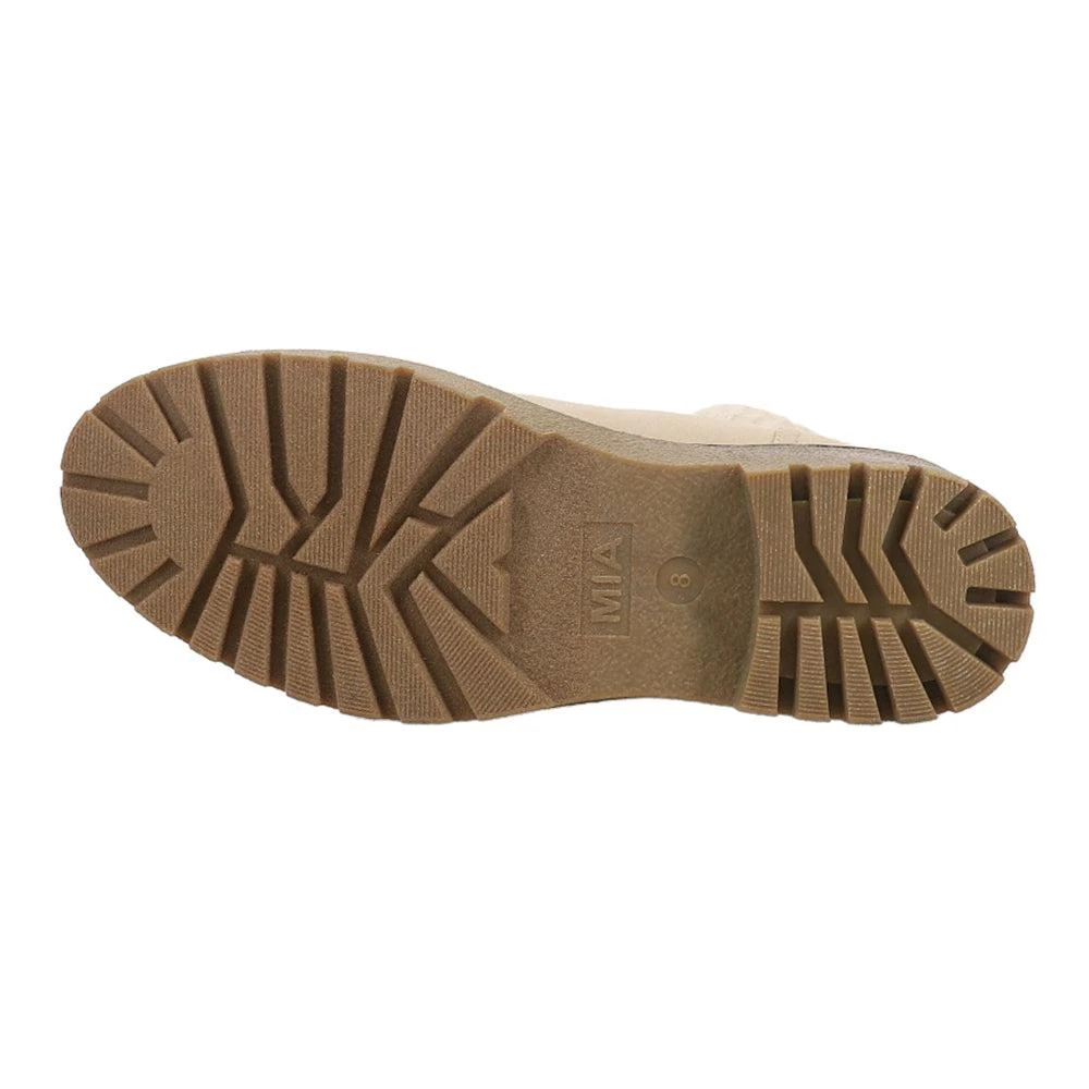 MIA Kara Lug Sole Pull On Round Toe Booties 5