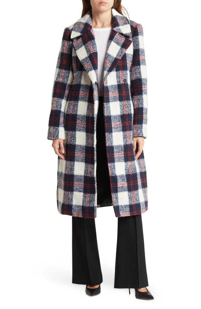 NOIZE Katja Vegan Wool Plaid Coat 1