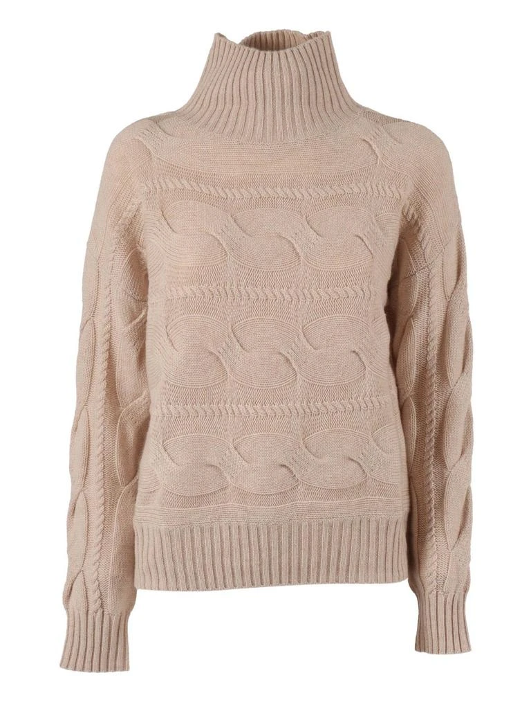 Max Mara Max Mara Studio Turtleneck Cable Knitted Jumper 1