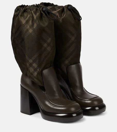 Burberry Burberry Check knee-high boots 1