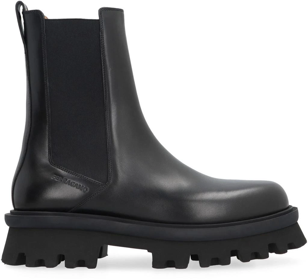 Salvatore Ferragamo Salvatore Ferragamo Leather Chelsea Boots 2