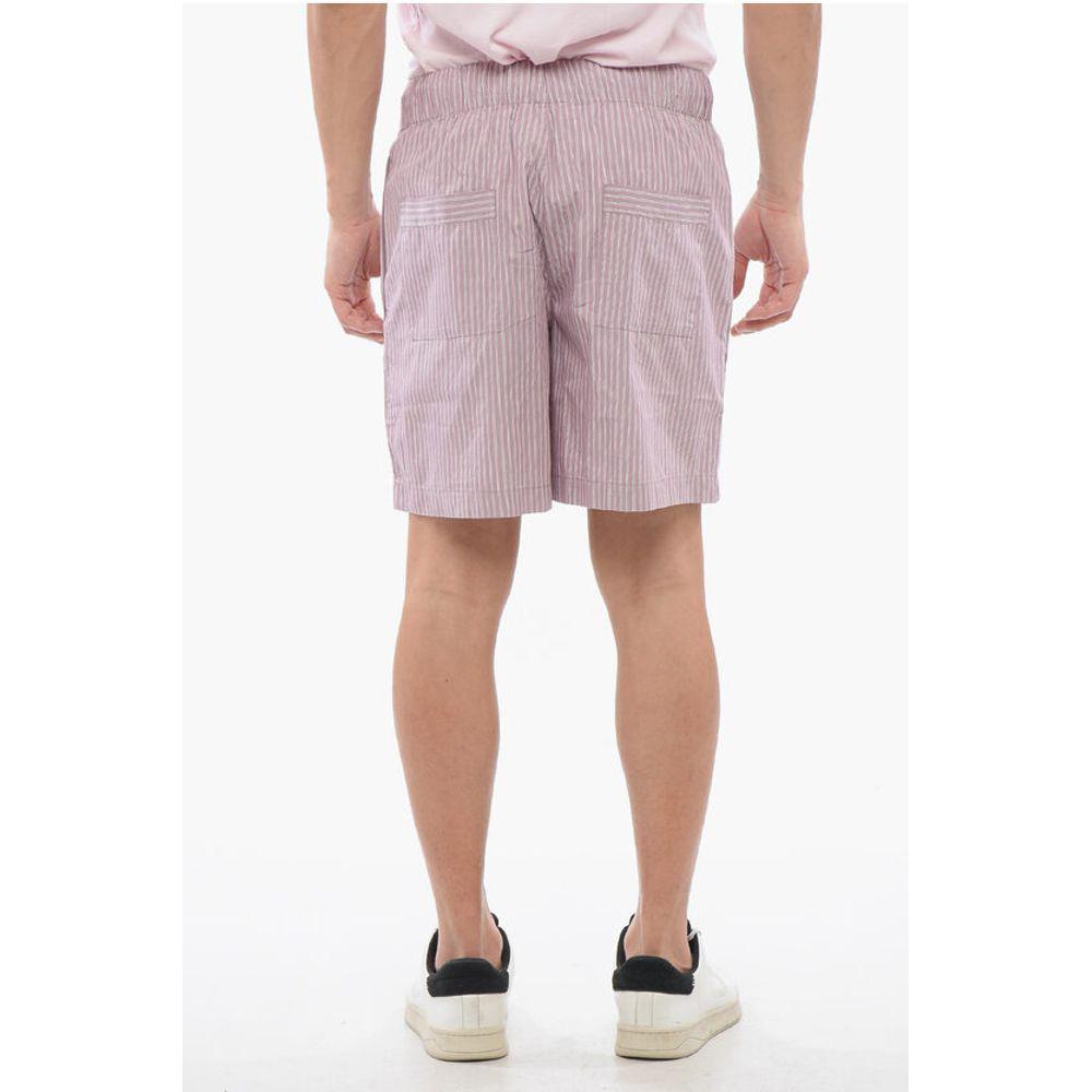 Birkenstock Birkenstock TEKLA Striped Cotton Shorts with Drawstring Waist