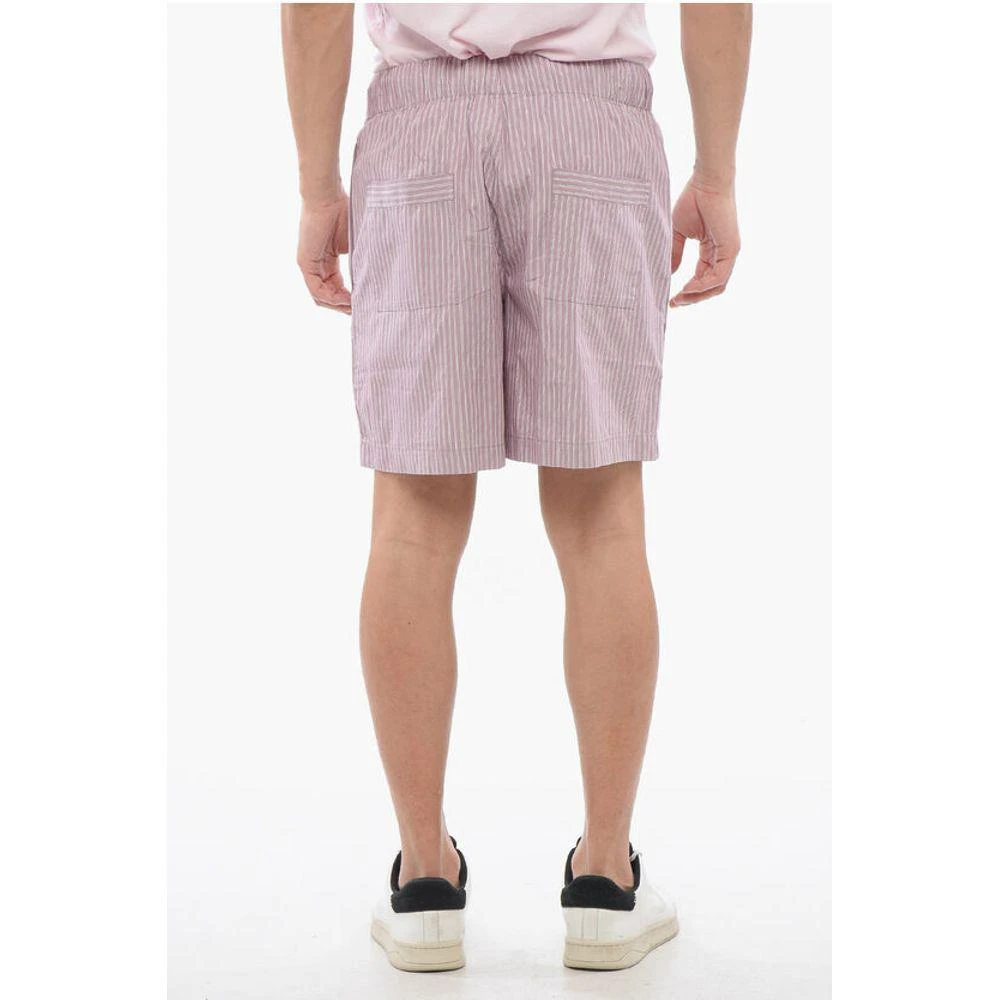 Birkenstock Birkenstock TEKLA Striped Cotton Shorts with Drawstring Waist 2
