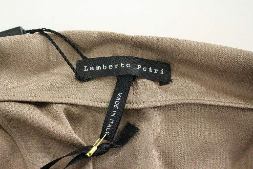 Lamberto Petri Lamberto Petri  Draped Silk Sheath Shift Coctail Dress 5