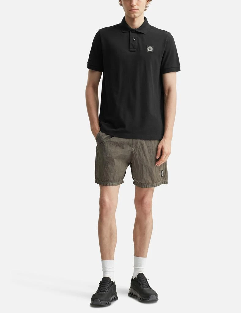Stone Island Slim-fit Short-sleeve Polo Shirt With Compass Patch 5