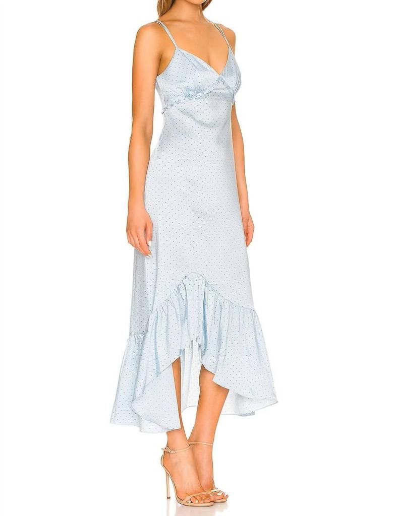 Cinq a Sept Lizzia Slip Dress In Powder Blue