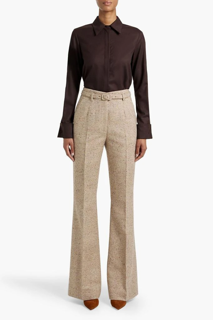 Gabriela Hearst Josh wool and cashmere-blend flared pants 2