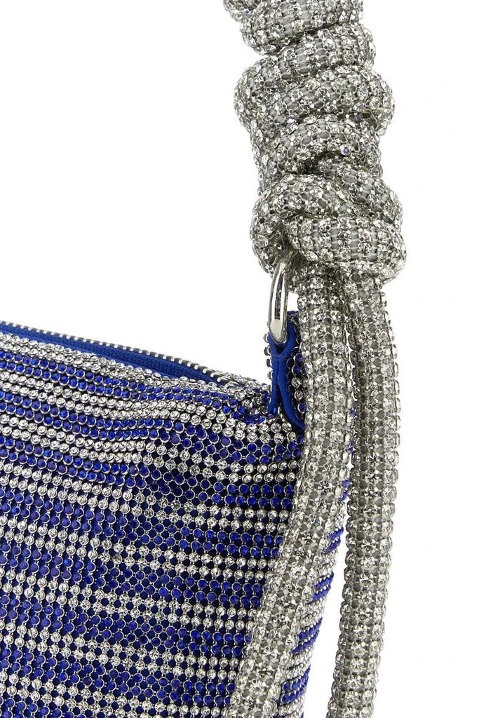 Kara Kara Embellished Mesh Phone Cord Zipped Shoulder Bag 4