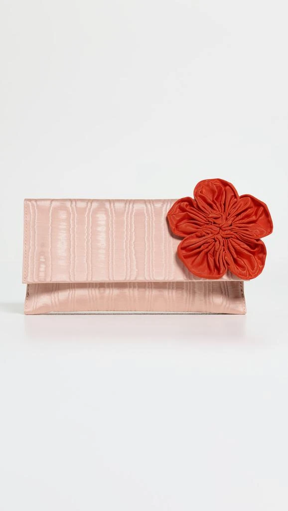 Loeffler Randall Charlee Flap Clutch W/ Flower 1