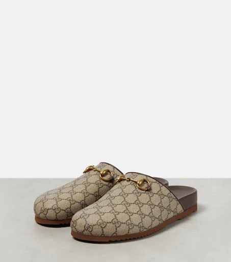 Gucci GG Supreme Horsebit mules 5