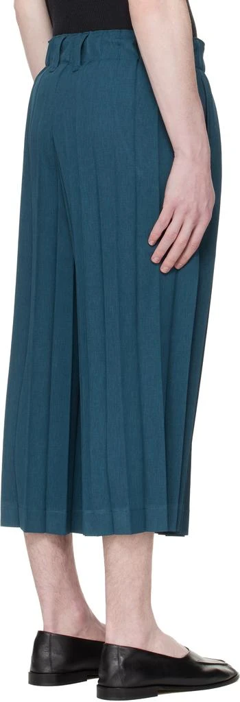 Homme Plissé Issey Miyake Navy Edge Ensemble Trousers 3