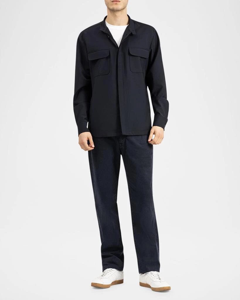 BOGLIOLI Men's Overshirt with Band Collar 2