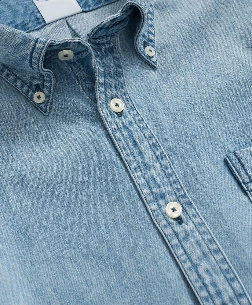 Brooks Brothers Archival Denim Shirt in Cotton Twill 3