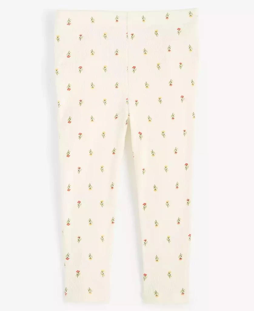 First Impressions Baby Girls Felicity Field Floral-Print Ribbed Ruffled-Back Leggings, Created for Macy's 2