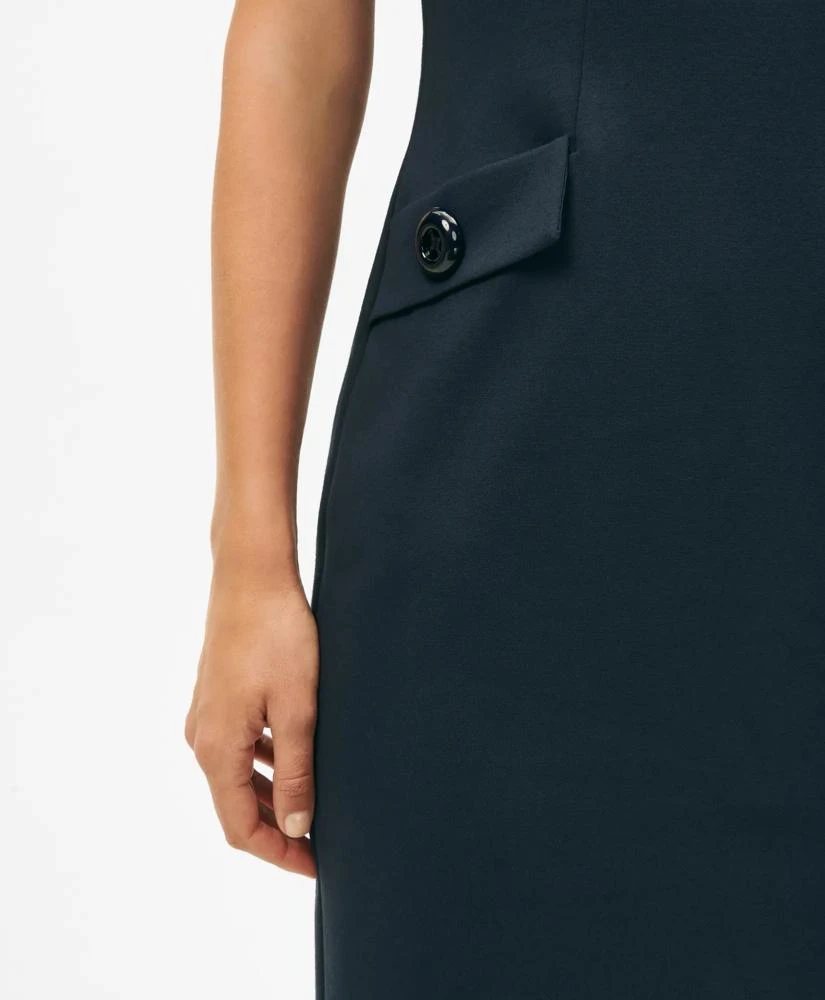 Brooks Brothers Short Sleeve Hip-Pocket Ponte Dress 2