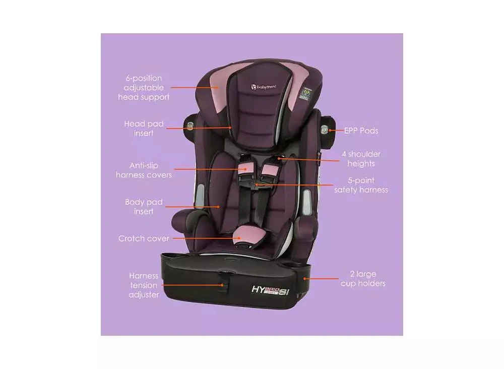 Baby Trend Hybrid SI 3-in-1 Combination Booster Car Seat with Side Impact Protection 2