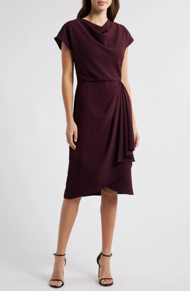 Shop Cowl Neck Tulip Cocktail Dress on Sale at BeyondStyle – Get