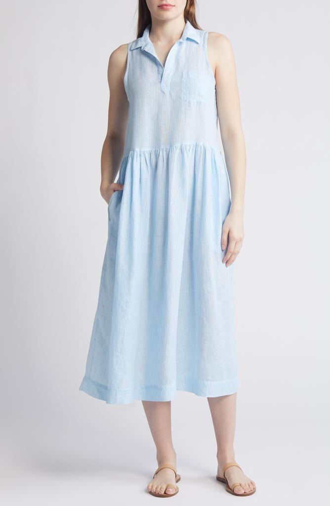 Frank & Eileen Daphne Linen Maxi Shirtdress
