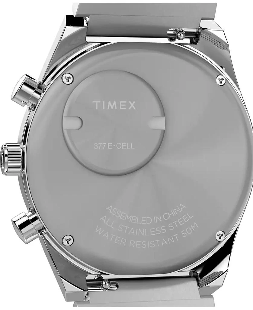 Timex Men's Analog Silver-Tone Stainless Steel Watch, 40mm 5