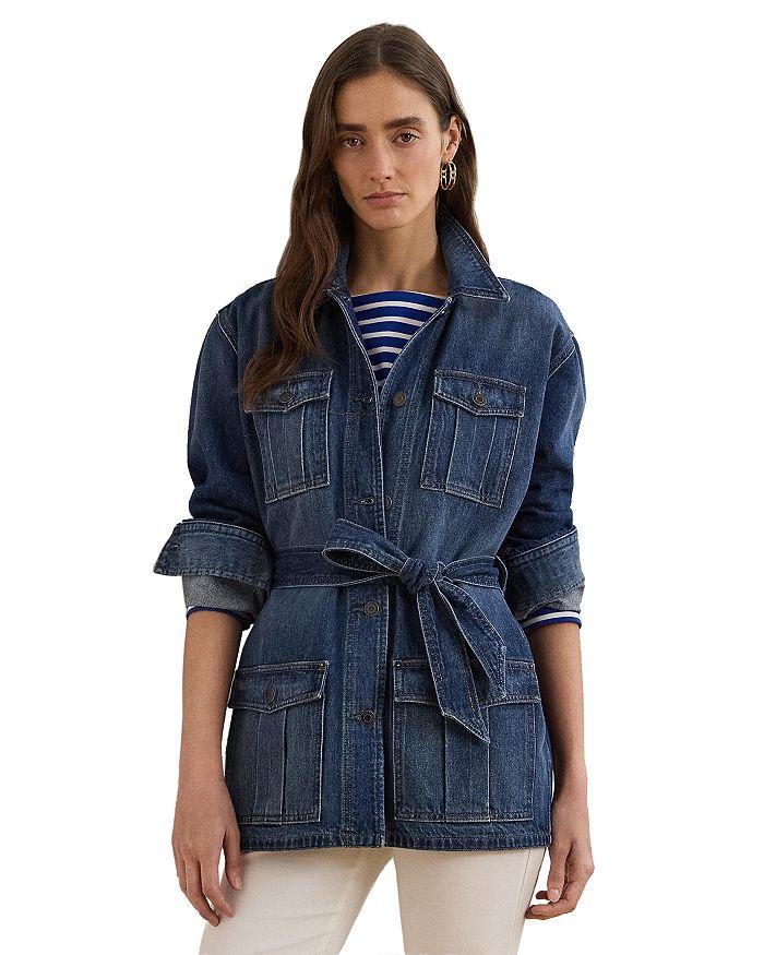 Ralph Lauren Belted Denim Shirt Jacket, Regular & Petite