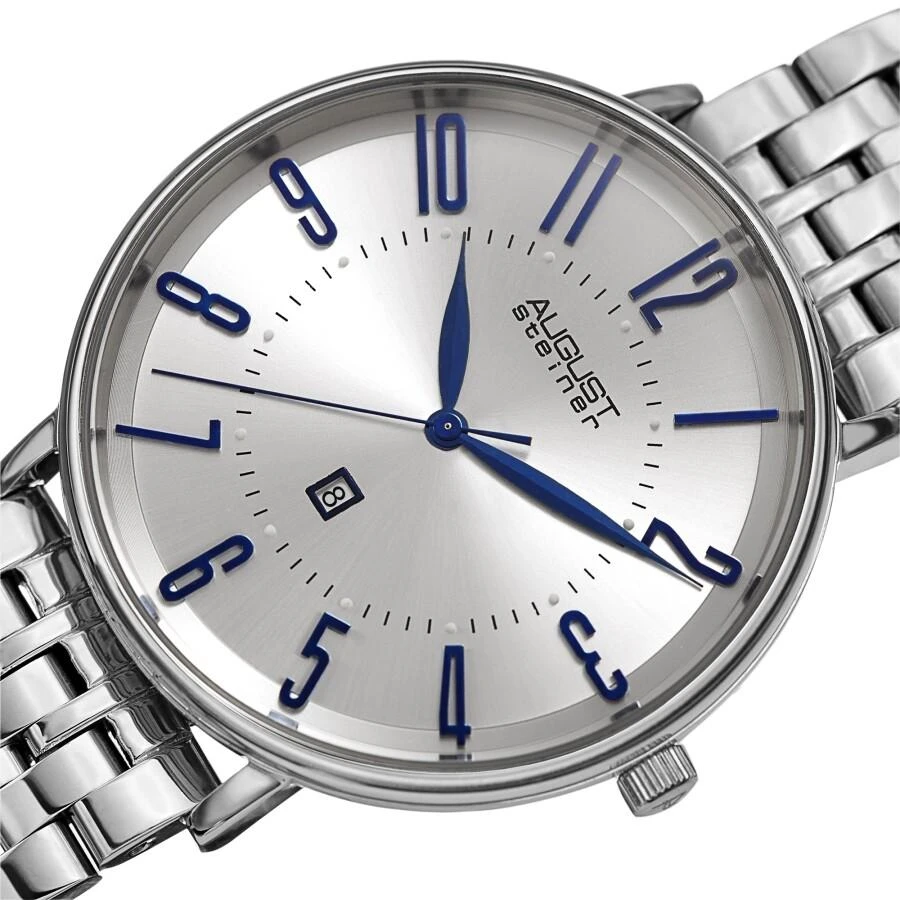 August Steiner Quartz White Dial Men's Watch AS8257SS 2