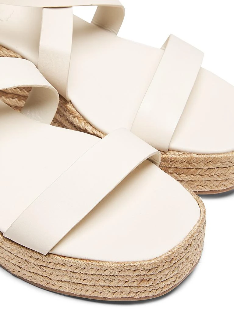 Schutz Harper Leather & Raffia Sandals 2
