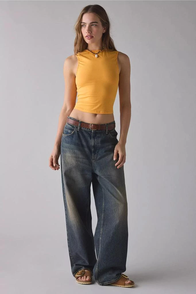 Motel Motel Runaba Keyhole Cutout Tie-Back Cropped Tank Top 3