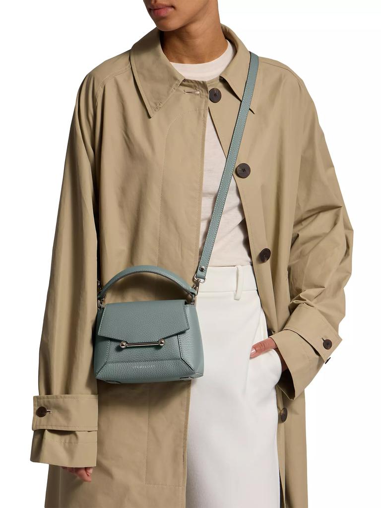Strathberry Mosaic Grain Leather Top Handle Bag