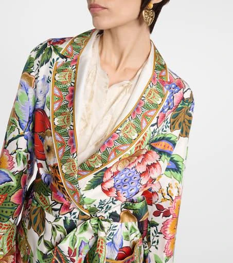 ETRO Floral silk wrap jacket 5