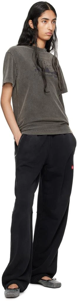 Alexander Wang Gray Distressed Skyline T-Shirt 4