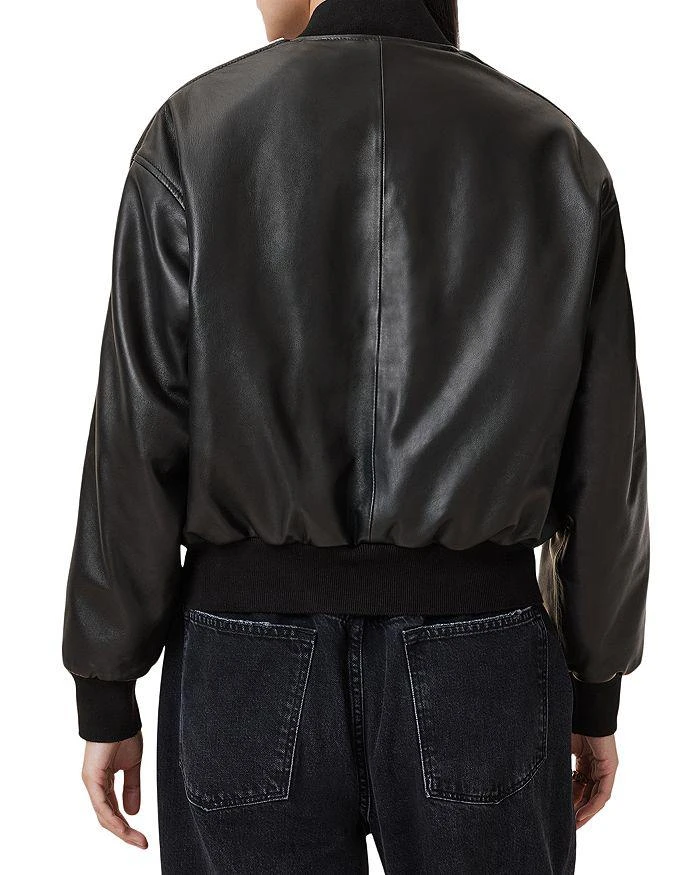 ALL SAINTS Zenith Leather Zip Bomber 3