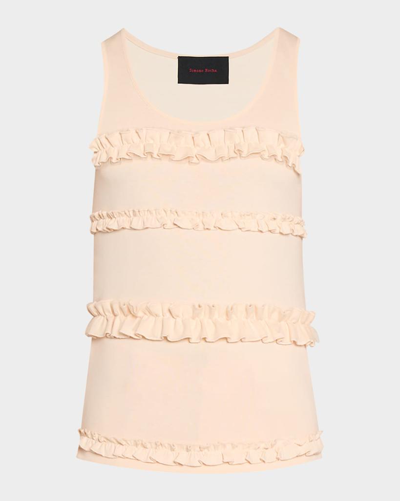 Simone Rocha Men's Ruffle Frill Tank Top